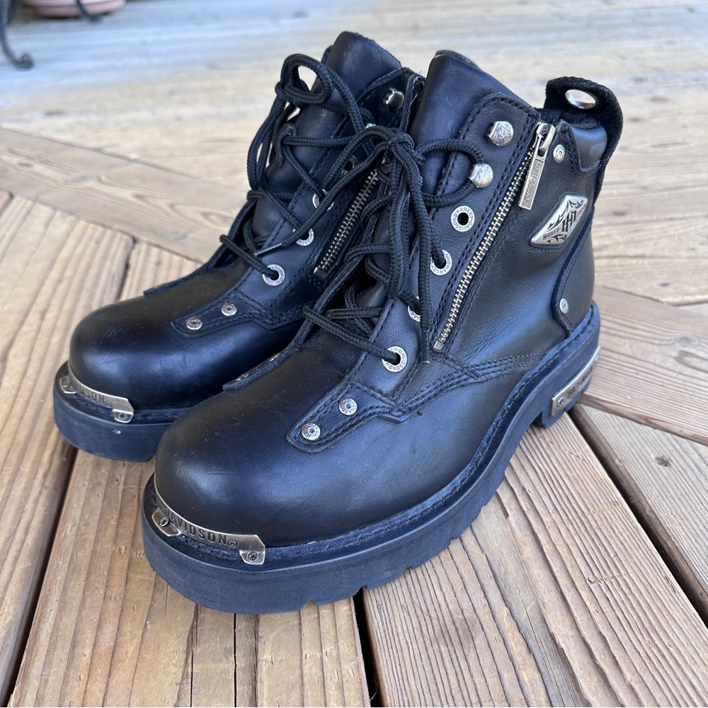 Harley-Davidson Black Leather Boots